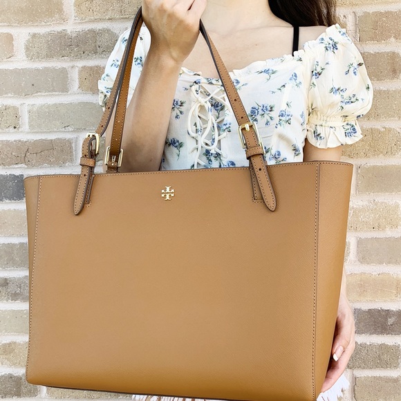 Tory Burch York Emerson large tote tiger eye - Picture 5 of 8